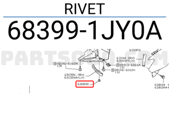 Nissan 683991JY0A RIVET