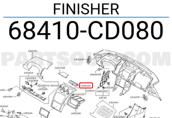 Nissan 68410CD080 FINISHER