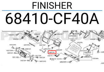 Nissan 68410CF40A FINISHER