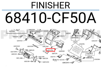 Nissan 68410CF50A FINISHER