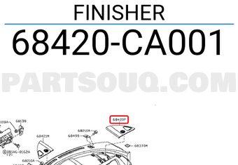 Nissan 68420CA001 FINISHER