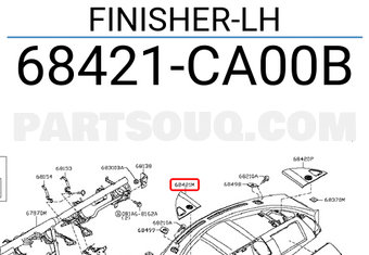 Nissan 68421CA00B FINISHER-LH
