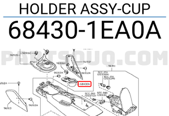 Nissan 684301EA0A HOLDER ASSY-CUP
