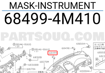 Nissan 684994M410 MASK-INSTRUMENT