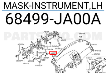 Nissan 68499JA00A MASK-INSTRUMENT,LH
