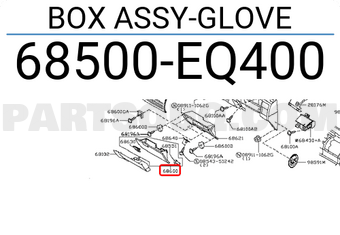 Nissan 68500EQ400 BOX ASSY-GLOVE