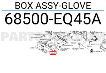 Nissan 68500EQ45A BOX ASSY-GLOVE