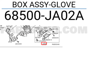 Nissan 68500JA02A BOX ASSY-GLOVE