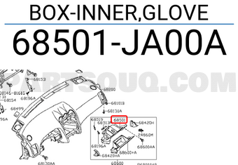 Nissan 68501JA00A BOX-INNER,GLOVE