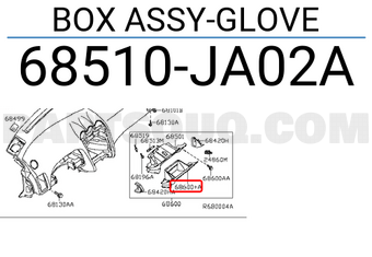 Nissan 68510JA02A BOX ASSY-GLOVE