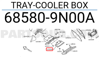 Nissan 685809N00A TRAY-COOLER BOX