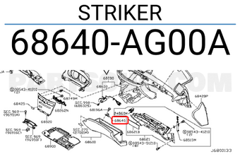 Nissan 68640AG00A STRIKER