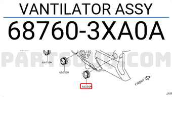 Nissan 687603XA0A VANTILATOR ASSY