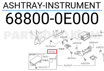 Nissan 688000E000 ASHTRAY-INSTRUMENT