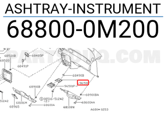 Nissan 688000M200 ASHTRAY-INSTRUMENT