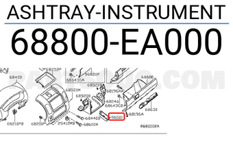 Nissan 68800EA000 ASHTRAY-INSTRUMENT