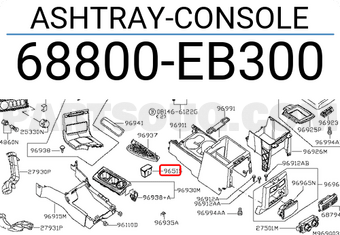 Nissan 68800EB300 ASHTRAY-CONSOLE