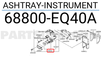Nissan 68800EQ40A ASHTRAY-INSTRUMENT