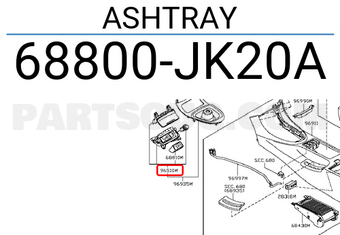 Nissan 68800JK20A ASHTRAY