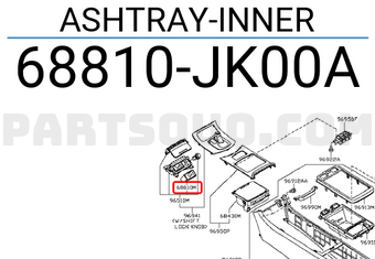 Nissan 68810JK00A ASHTRAY-INNER