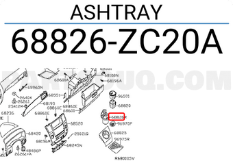 Nissan 68826ZC20A ASHTRAY
