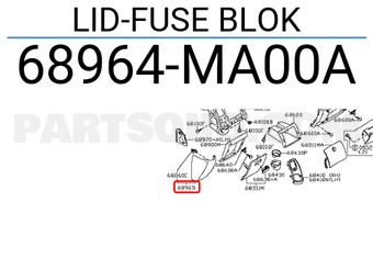 Nissan 68964MA00A LID-FUSE BLOK