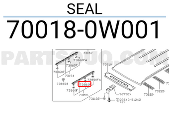 Nissan 700180W001 SEAL