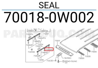 Nissan 700180W002 SEAL