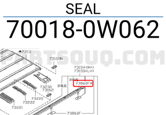 Nissan 700180W062 SEAL
