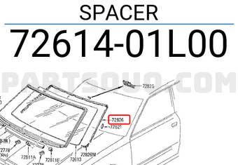 Nissan 7261401L00 SPACER