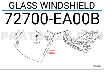 Nissan 72700EA00B GLASS-WINDSHIELD