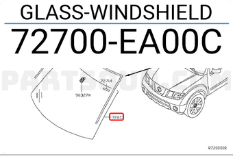 Nissan 72700EA00C GLASS-WINDSHIELD