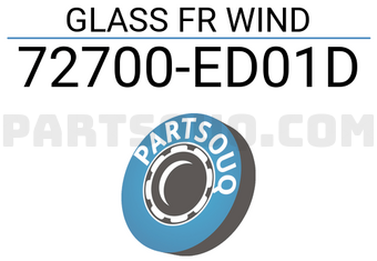 Nissan 72700ED01D GLASS FR WIND