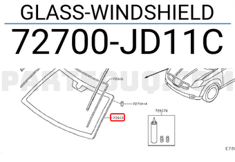 Nissan 72700JD11C GLASS-WINDSHIELD