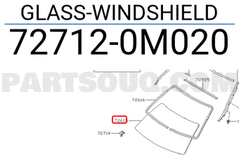 Nissan 727120M020 GLASS-WINDSHIELD