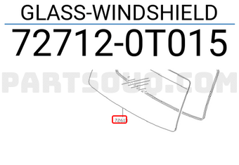 Nissan 727120T015 GLASS-WINDSHIELD