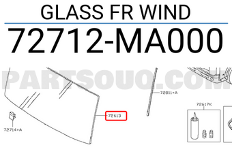 Nissan 72712MA000 GLASS FR WIND