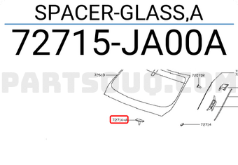 Nissan 72715JA00A SPACER-GLASS,A
