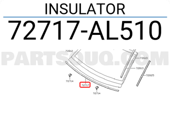 Nissan 72717AL510 INSULATOR