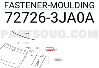 Nissan 727263JA0A FASTENER-MOULDING