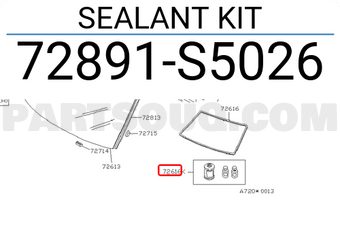 Nissan 72891S5026 SEALANT KIT