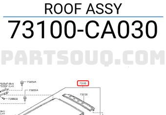 Nissan 73100CA030 ROOF ASSY