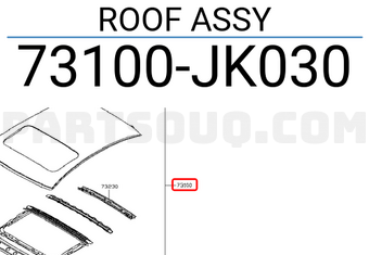 Nissan 73100JK030 ROOF ASSY