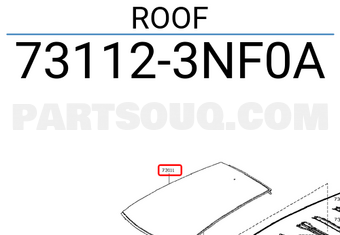 Nissan 731123NF0A ROOF