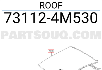 Nissan 731124M530 ROOF