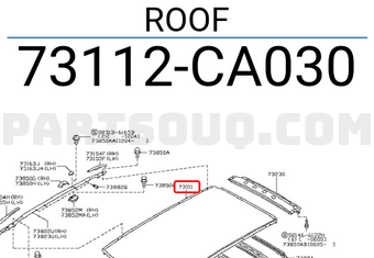 Nissan 73112CA030 ROOF