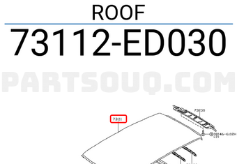 Nissan 73112ED030 ROOF