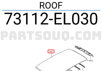Nissan 73112EL030 ROOF