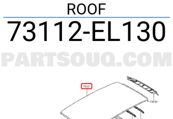 Nissan 73112EL130 ROOF