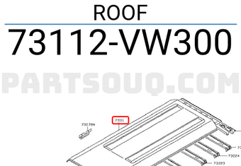 Nissan 73112VW300 ROOF